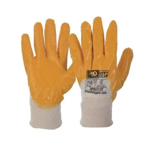 Pro Choice Super-lite Orange Nitrile 3/4 Dipped Glove X12 - NBR Pro Choice
